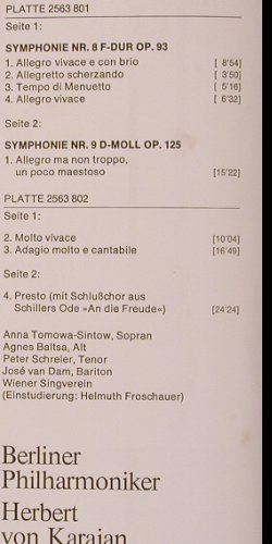 Beethoven,Ludwig van: 9 Symphonien, Box, Deutsche Gramophon(2740 172), D, 1977 - 8LP - K1044 - 25,00 Euro