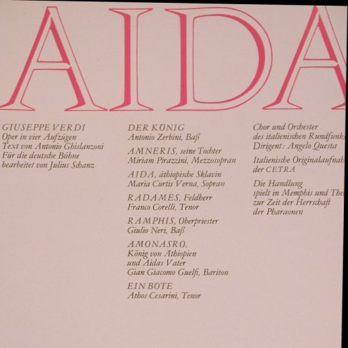 Verdi,Giuseppe: Aida, Box (rec 1.1 vg+), Eterna(8 20 172-474), DDR, 1969 - 3LP - K1048 - 15,00 Euro