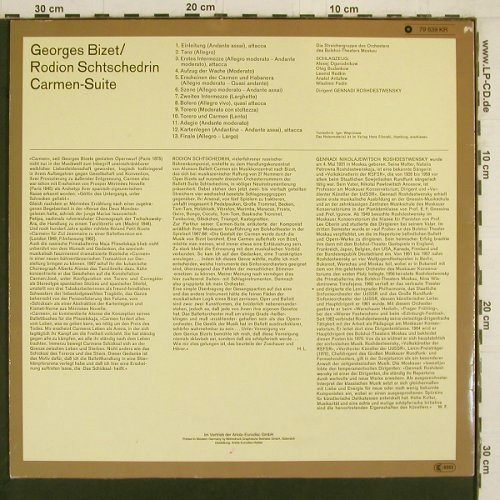 Bizet,Georges - Schtschedrin: Carmen Suite, Melodia/Eurodisc(79 639 KR), D,  - LP - K1050 - 7,50 Euro