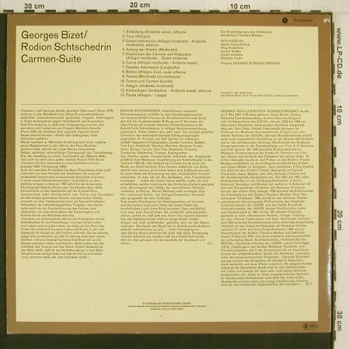 Bizet,Georges - Schtschedrin: Carmen Suite, Melodia/Eurodisc(79 639 KR), D,  - LP - K1050 - 7,50 Euro