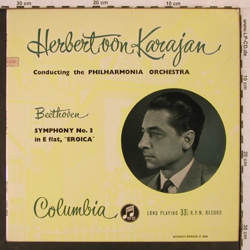 Beethoven,Ludwig van: Symphony No.3 in E flat Eroica, Columbia(33 CX 1046), UK, vg+/m-,  - LP - K1057 - 6,00 Euro