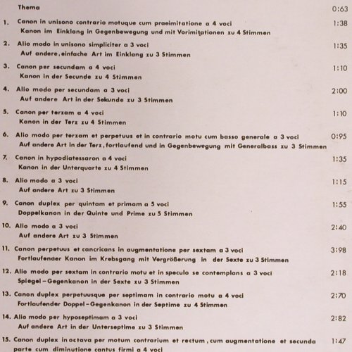 Ballke,Jürgen: Ars Canonis, Kanons und Fuge, Tiffany Records(t01006), D, No.157,  - LP - K1059 - 20,00 Euro