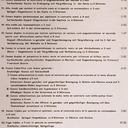 Ballke,Jürgen: Ars Canonis, Kanons und Fuge, Tiffany Records(t01006), D, No.157,  - LP - K1059 - 20,00 Euro