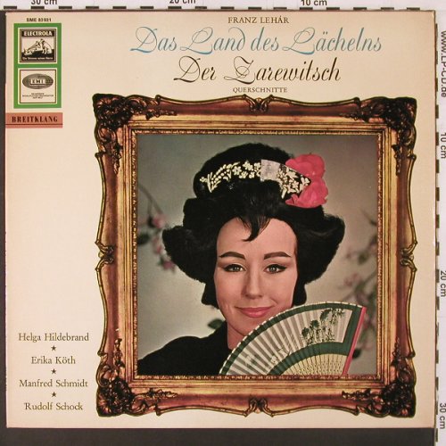 Lehar,Franz: Das Land des Lächelns / Zarewitsch, Electrola Breitklang (SME 83 931), D Querschn Typ: LP Best.-Nr.: K105 Preis: 6,00 Euro