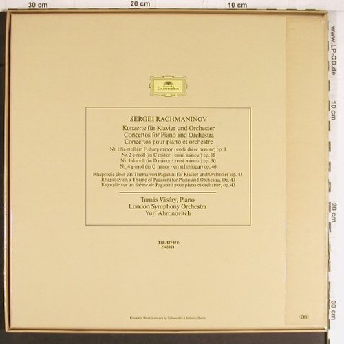 Rachmaninow,Sergej: Die Klavierkonzerte 1-4, Box, D.Gr.(2740 173), D, 1978 - 3LP - K1073 - 12,50 Euro