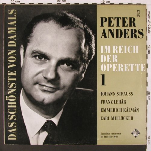 Anders,Peter: Im Reich der Operette 1 ,hist.rec., Telefunken (HAT-P 516), D Typ: LP Best.-Nr.: K107 Preis: 6,00 Euro