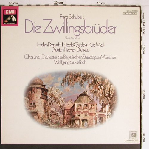 Schubert,Franz: Die Zwillingsbrüder,Foc, EMI (C 065-28 833), D, 1975 Typ: LPQ. Best.-Nr.: K1084 Preis: 7,50 Euro