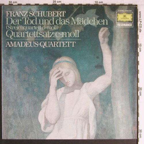 Schubert,Franz: Der Tod und das Mädchen/Quartettsat, D.Gr. Resonance (2535 314), D, 1978 Typ: LP Best.-Nr.: K1086 Preis: 6,00 Euro