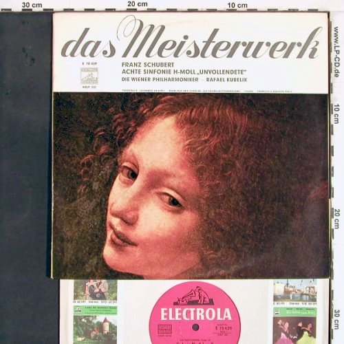 Schubert,Franz: Sinfonie Nr.8 h-moll (Unvollendete), Electrola/Meisterwerk 39 (70 439), D Typ: 10" Best.-Nr.: K1090 Preis: 7,50 Euro
