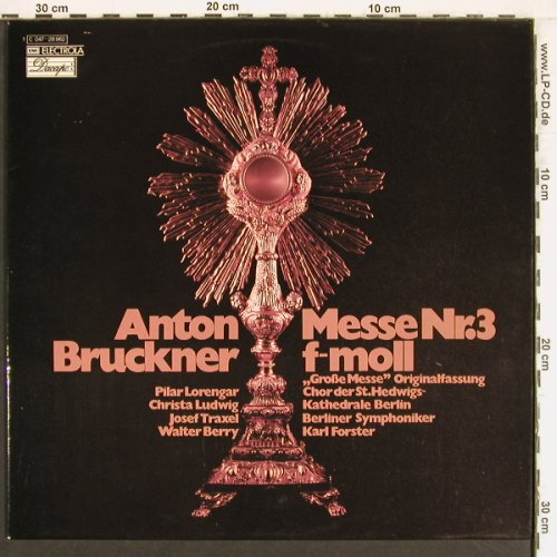 Bruckner,Anton: Messe Nr.3 f-moll (rec. 1962), Dacapo/EMI(C 047-28 962), D, Ri,  - LP - K1094 - 6,00 Euro