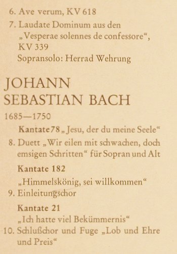 Heinrich-Schütz-Chor, Heilbronn: Berühmte Chöre, Christophorus (CGLP 75 809), D, Mono Typ: LP Best.-Nr.: K1095 Preis: 6,00 Euro