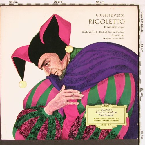 Verdi,Giuseppe: Rigoletto-Auszüge, in deutsch, Mono, D.Gr. (LPEM 19 412), D, 1964 Typ: LP Best.-Nr.: K1097 Preis: 9,00 Euro