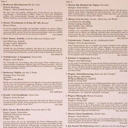 Wiener Philharmoniker: Musikalische Führung durch,Samples, Decca Exklusiv(SX 21 124-M), D,+Katalog,  - LP - K1098 - 5,00 Euro