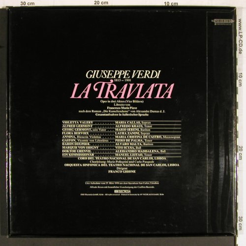 Verdi,Giuseppe: La Traviata, Box, Live 1958, EMI (1C 153-03 893M), D,Ri, 1980 Typ: 2LP Best.-Nr.: K1101 Preis: 12,50 Euro