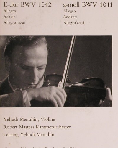 Bach,Johann Sebastian: Konzerte für Violine u.Orch.BWV1042, Electrola(E 70 462), D,  - 10inch - K1104 - 5,00 Euro