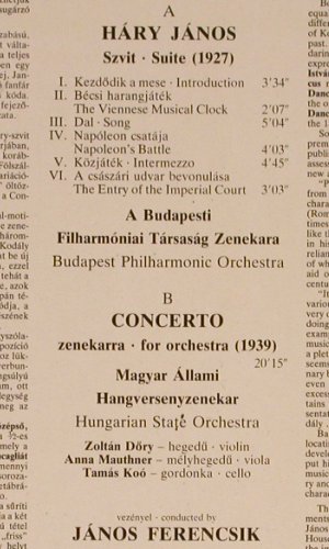 Kodaly,Zoltan: Hary Janos-Suite / Concerto, Hungaroton (SLPX 12190), H, 1980 Typ: LP Best.-Nr.: K1107 Preis: 7,50 Euro