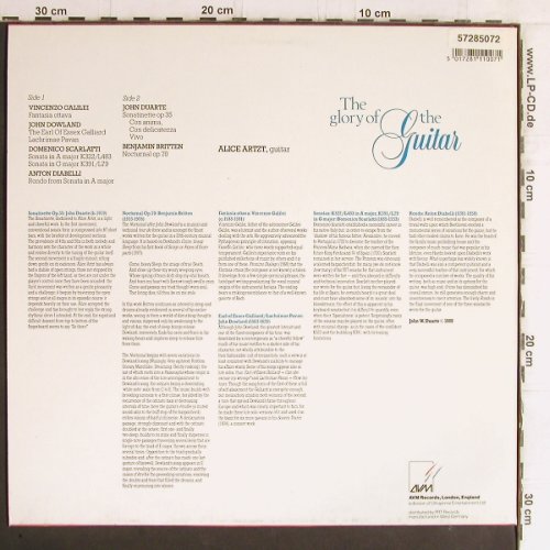Artzt,Alice: The Glory of the Guitar, vg+/m-, AVM Records (AVM 1007), D, 1988 Typ: LP Best.-Nr.: K1109 Preis: 6,50 Euro
