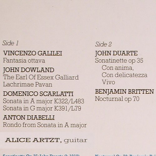 Artzt,Alice: The Glory of the Guitar, vg+/m-, AVM Records (AVM 1007), D, 1988 Typ: LP Best.-Nr.: K1109 Preis: 6,50 Euro