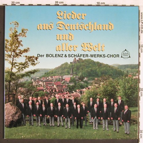 Bolenz & Schäfer-Werks-Chor: Lieder aus Deutschland u.aller Welt, LIFE Rec.BSD(3E 313-7419), D,  - LP - K1116 - 7,50 Euro