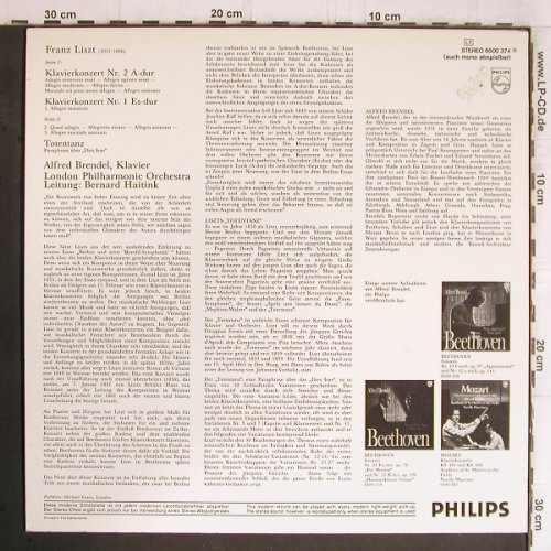 Liszt,Franz: Klavierkonzerte Nr.1 & 2, vg+/m-, Philips(6500 374), NL,  - LP - K1124 - 6,00 Euro