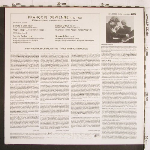 Devienne,Francois: Flötensonaten, Aulos (AUL 68530), D, 1986 Typ: LP Best.-Nr.: K1125 Preis: 7,50 Euro