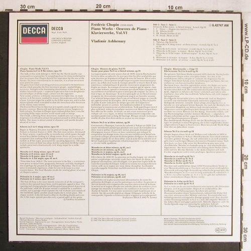 Chopin,Frederic: Sonata No.2 in B flat minor,op.35, Decca (6.42747 AW), D, 1982 Typ: LP Best.-Nr.: K1137 Preis: 6,00 Euro