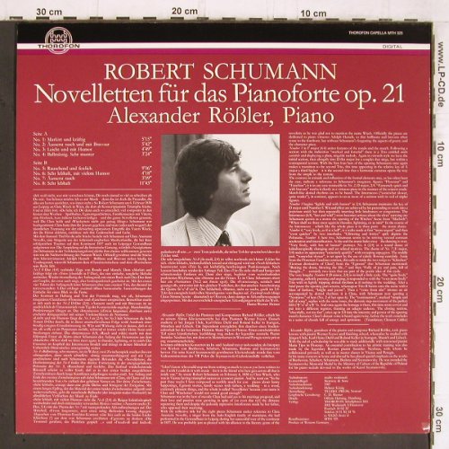 Schumann,Robert: Novelletten für d. Pianoforte op.21, Thorofon (HTM 325), D, 1987 Typ: LP Best.-Nr.: K1138 Preis: 8,00 Euro