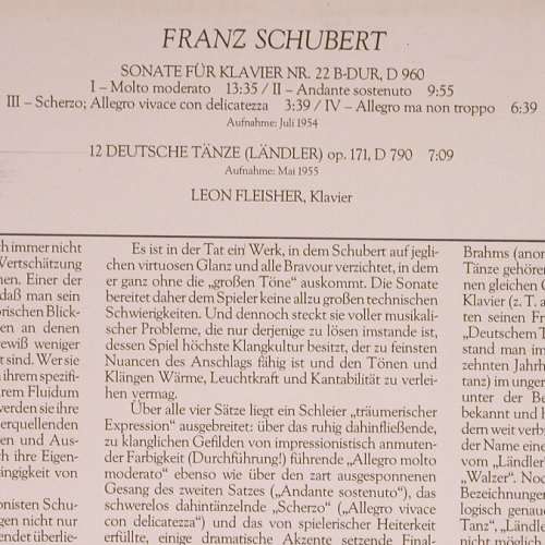 Schubert,Franz: Sonate für Klavier Nr.22 B-Dur,D960, CBS (CBS 61 862), D, Mono, 1979 Typ: LP Best.-Nr.: K1146 Preis: 8,00 Euro