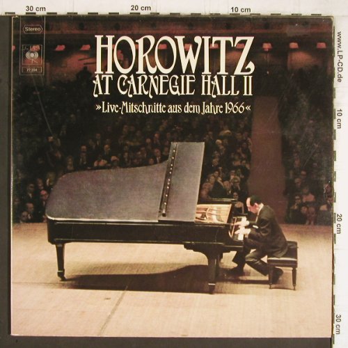Horowitz,Vladimir: At Carnegie Hall II, Foc, CBS (CBS 77 204), NL, 1973 Typ: 2LP Best.-Nr.: K1151 Preis: 7,50 Euro
