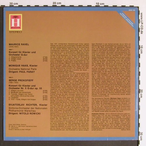 Ravel,Maurice/Prokofieff: Klavierkonzerte Nr.5 g-dur op.55, Heliodor(2548 109), D, vg+/m-,  - LP - K1157 - 5,00 Euro