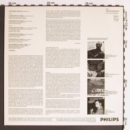 Vivaldi,Antonio: Flötenkonzerte PV 440,118,261,77&76, Philips (6500 820), NL, 1974 Typ: LP Best.-Nr.: K1160 Preis: 7,00 Euro