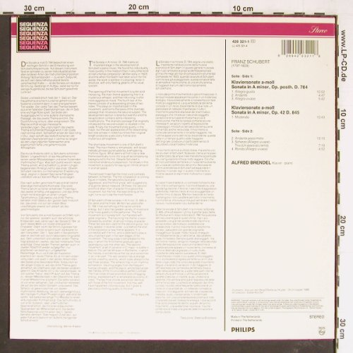 Schubert,Franz: Piano Sonatas in a-moll,D.784 & 845, Philips Sequenza (420 321-1), UK Typ: LP Best.-Nr.: K1184 Preis: 7,50 Euro
