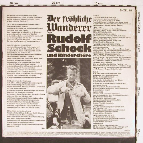 Schock,Rudolf / Kinderchöre: Der fröhliche Wanderer, Neu-sealed, HörZu (SHZEL 75), D Typ: LP Best.-Nr.: K1187 Preis: 7,50 Euro