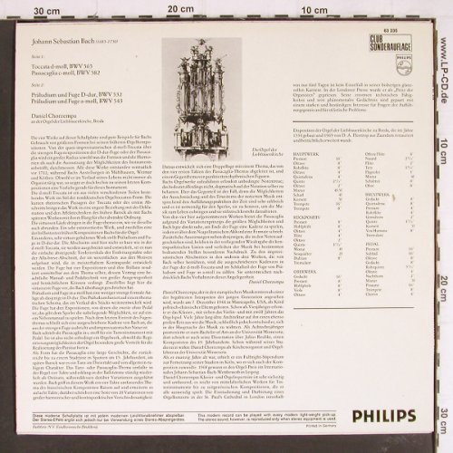 Bach,Johann Sebastian: Orgelwerke, BWV 565, 582, 532, 543, Philips Club Edition(63 235), D,  - LP - K1188 - 6,50 Euro