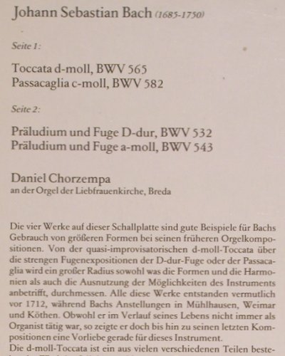 Bach,Johann Sebastian: Orgelwerke, BWV 565, 582, 532, 543, Philips Club Edition(63 235), D,  - LP - K1188 - 6,50 Euro