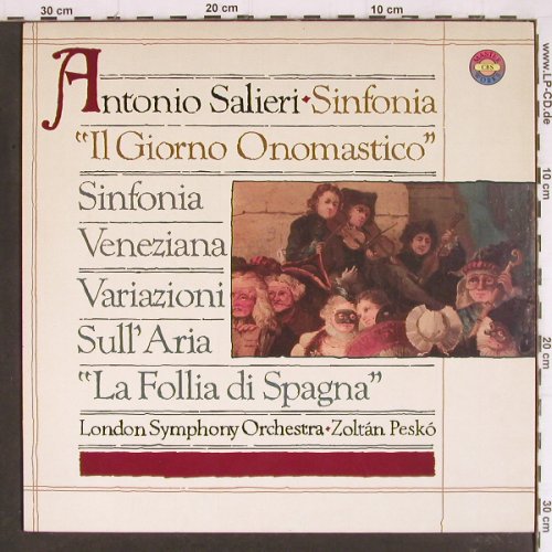 Salieri,Antonio: Orchestral Works, CBS Masterworks (74088), NL, 1982 Typ: LP Best.-Nr.: K1189 Preis: 7,50 Euro