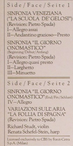 Salieri,Antonio: Orchestral Works, CBS Masterworks (74088), NL, 1982 Typ: LP Best.-Nr.: K1189 Preis: 7,50 Euro