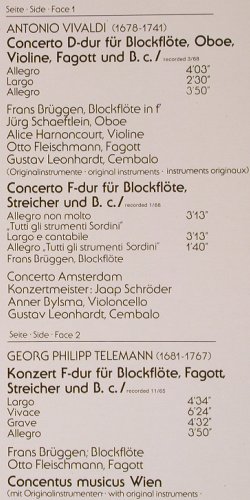 Brüggen,Frans: Blockflötenwerke d.Barock Vol.3, Telefunken Aspekte(6.42324 AH), D, 1978 - LP - K1190 - 7,50 Euro