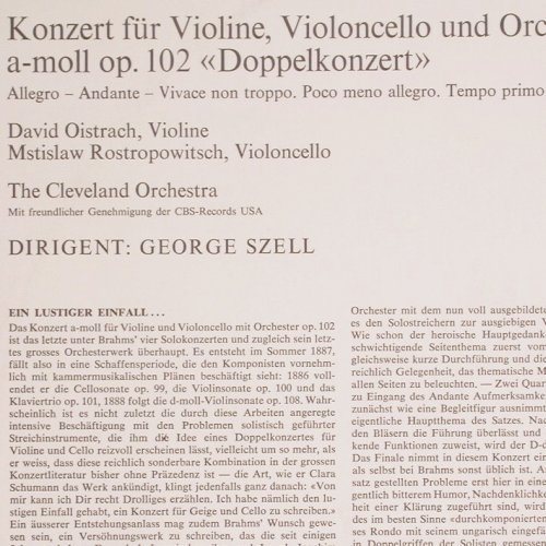 Brahms,Johannes: Doppelkonzert op.102, Exlibris(EL 16642), CH,  - LP - K1206 - 11,50 Euro