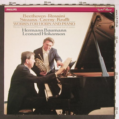 Baumann,Hermann u. Leonard Hokanson: Works for Horn and Piano, Philips(416 816-1), NL, 1987 - LP - K1218 - 7,50 Euro