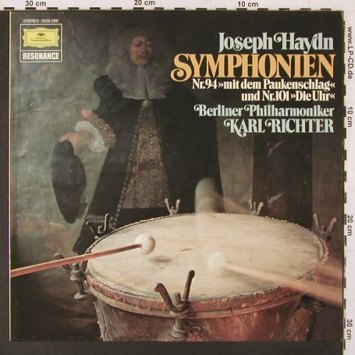 Haydn,Joseph: Sinfonien Nr.94 & 101 (1963), D.Gr. Resonance (2535 289), D, 1978 Typ: LP Best.-Nr.: K121 Preis: 6,00 Euro