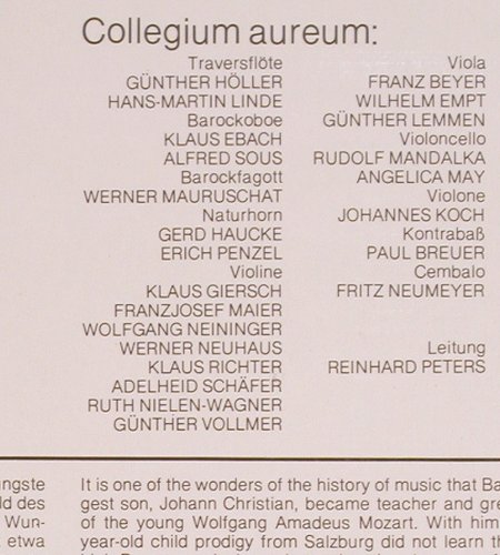 Bach,J.Chr.: Sinfonien A-dur u. Es-dur op.18 Nr1, Harmonia Mundi (065-99 827), D Typ: LP Best.-Nr.: K1221 Preis: 8,00 Euro