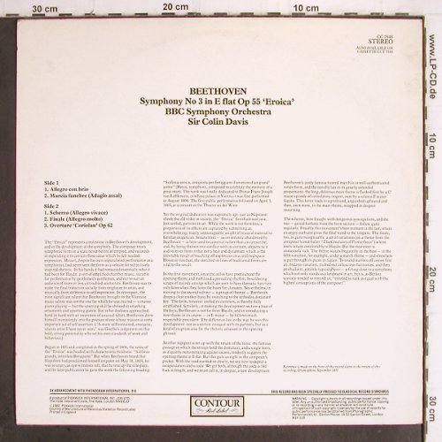 Beethoven,Ludwig van: Symphony No.3 e flat op.55 Eroica, Contour(CC 7545), UK, 1970 - LP - K1234 - 5,00 Euro
