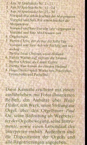 Distler,Hugo: Das Orgelwerk, Box, Pape (FSM 83781), D Typ: 4LP Best.-Nr.: K1236 Preis: 12,50 Euro