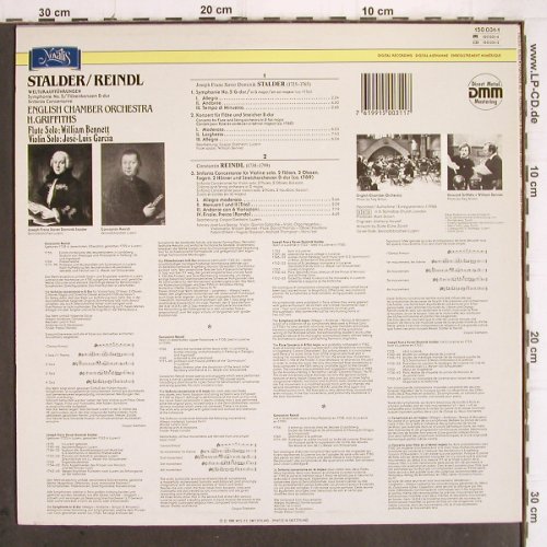Stalder,J.F.X.D. / Const.Reindl: Symphonie No.5 g-dur/Sinf.Concert., Novalis (150 031-1), CH, 1988 Typ: LP Best.-Nr.: K1238 Preis: 12,50 Euro