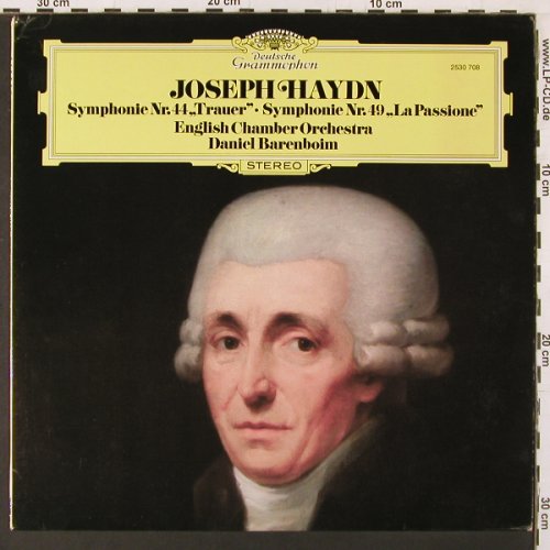Haydn,Joseph: Sinfonien Nr.44 & 49, D.Gr. (2530 708), D, 1976 Typ: LP Best.-Nr.: K123 Preis: 6,00 Euro