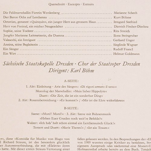 Strauss,Richard: Der Rosenkavalier-Querschnitt, D.Gr.(LPEM 19 410), D, 1963 - LP - K1244 - 6,00 Euro