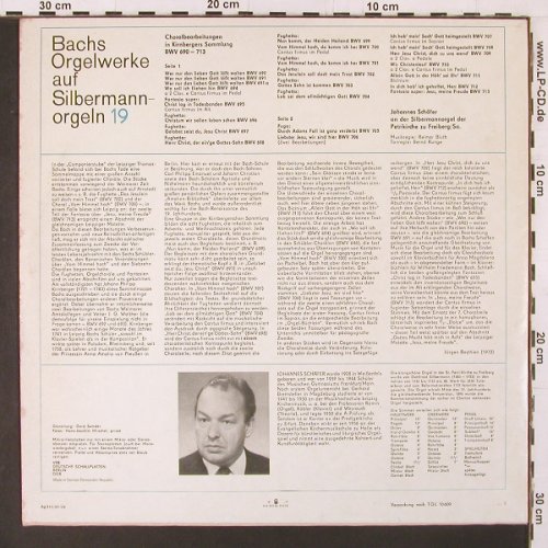 Bach,Johann Sebastian: Orgelwerke auf der Silbermannorge19, Eterna(8 26 270), DDR, 1974 - LP - K124 - 7,50 Euro