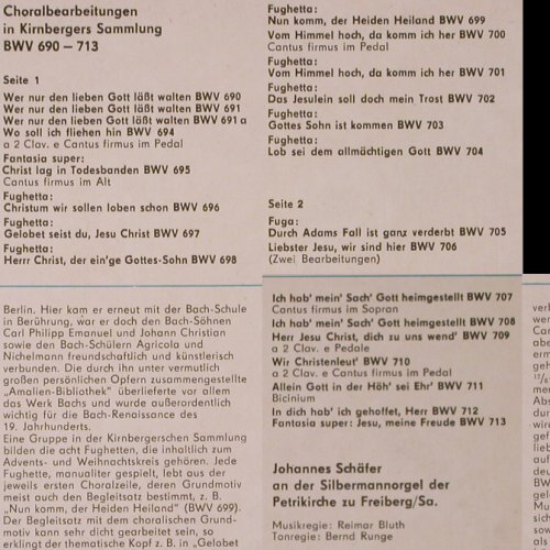 Bach,Johann Sebastian: Orgelwerke auf der Silbermannorge19, Eterna(8 26 270), DDR, 1974 - LP - K124 - 7,50 Euro