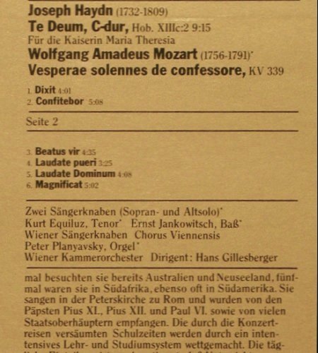 Wiener Sängerknaben: 50 Jahre 1924-1974, Haydn / Mozart, RCA Red Seal(26.41324 AF), D, 1975 - LP - K1261 - 5,00 Euro